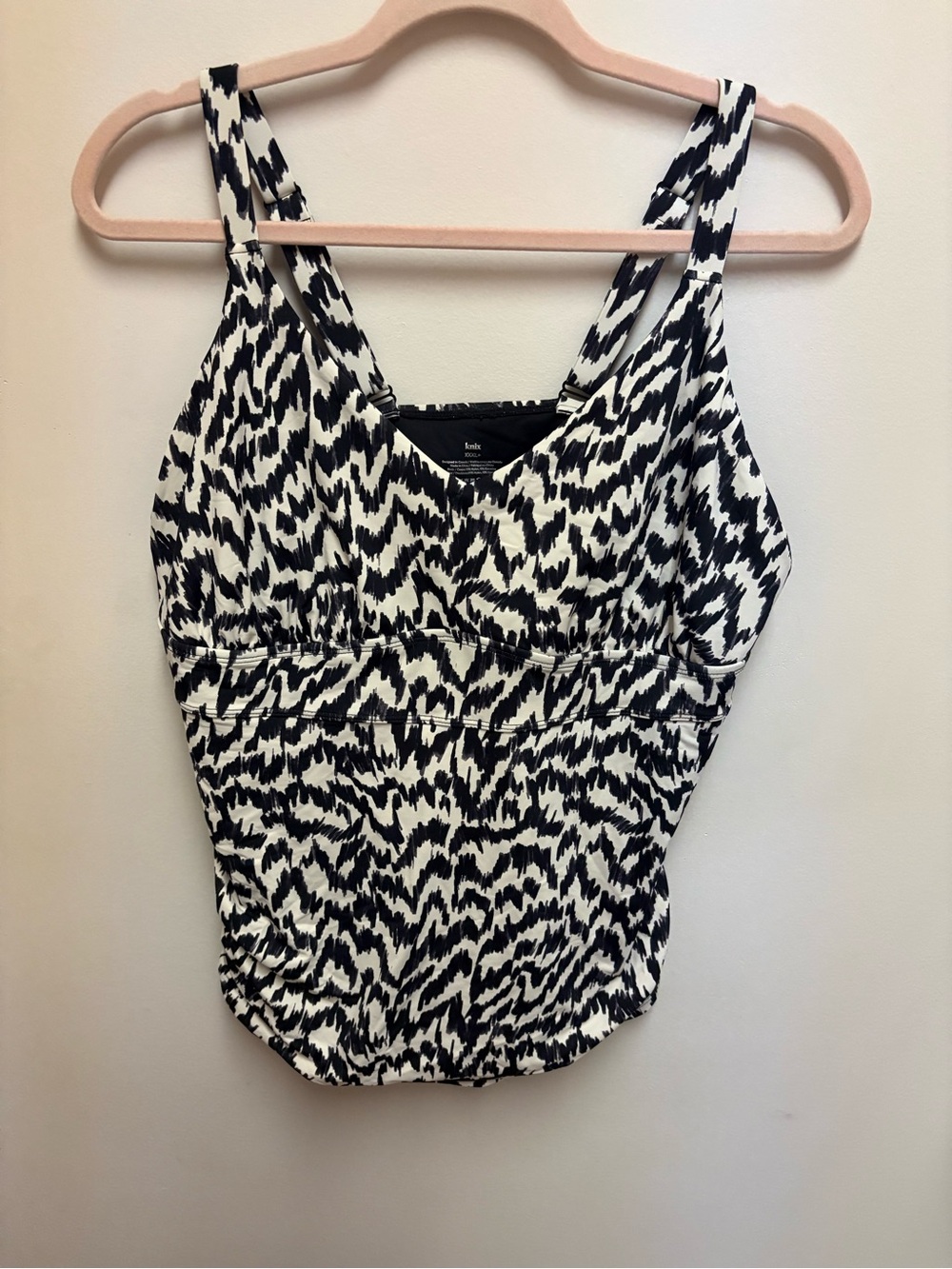 Knix EUC Black and XXXL+ White V-Neck Tankini Top